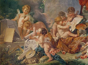芸術の会合または芸術の天才（詳細）、1761